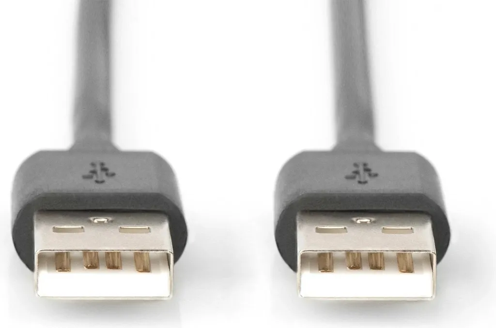 Kabllo USB Digitus AK-300101-018-S, USB A në USB A, 1.8 m, e zezë - 2