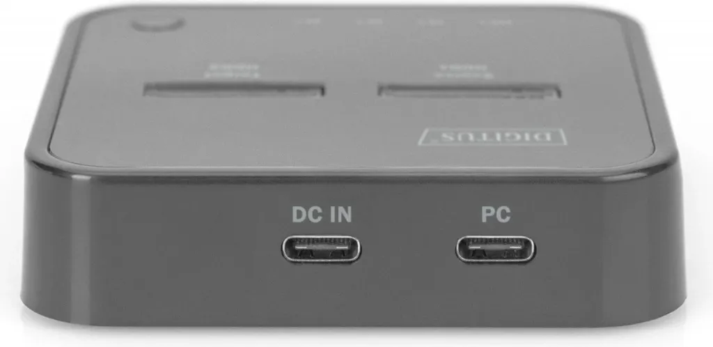 Docking station Digitus Dual M.2 NVMe, USB 3.2 Gen 2, me lexues SD, e zezë - 5