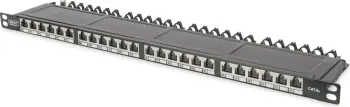 Patchpanel Digitus 24-port Cat6a, 1U, i zi