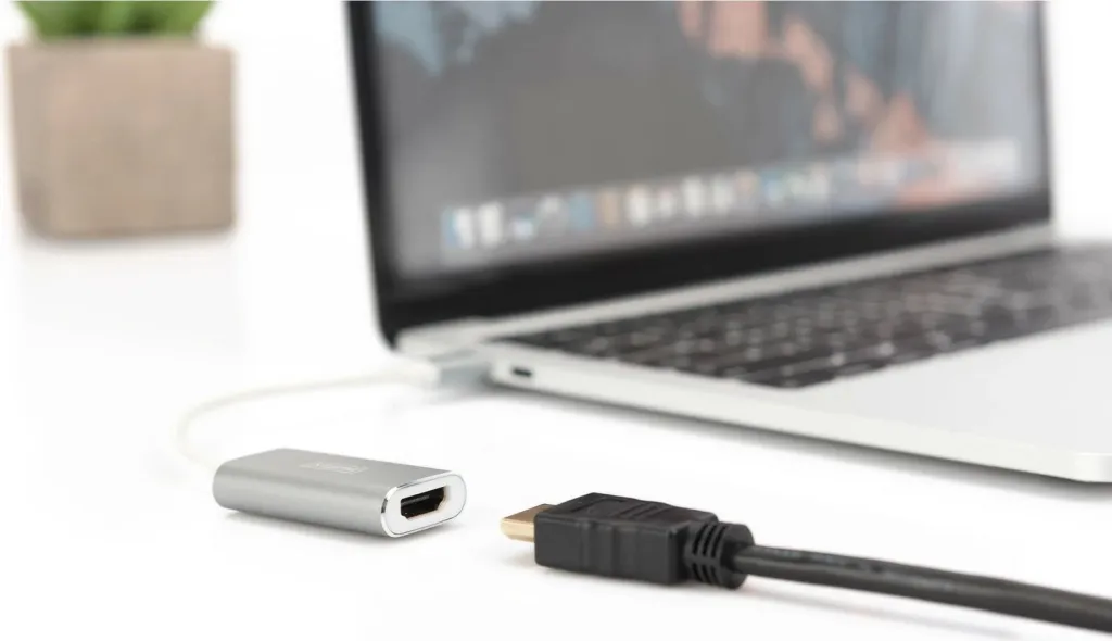 Adapter Digitus USB Type-C në HDMI 4K, 0.2m, argjendtë - 2