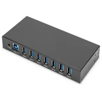 USB hub industrial Digitus 7 porta USB 3.0, metal, i zi