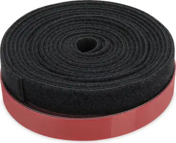 Shirit ngjitës Digitus flausch/klettband 2.5m/5m, i zi