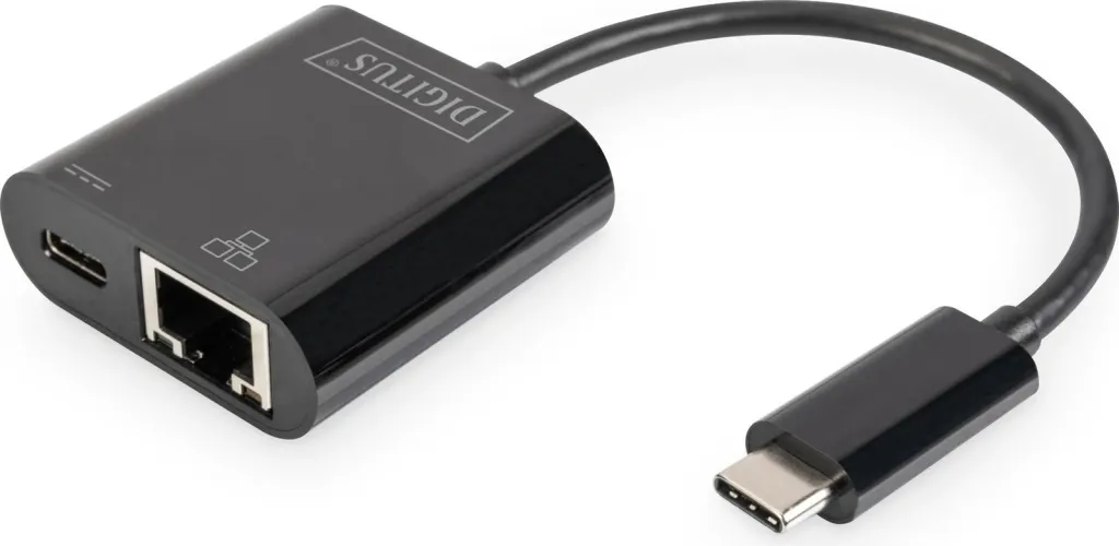 Adapter USB Type-C Digitus, Gigabit Ethernet, PD, i zi - 1