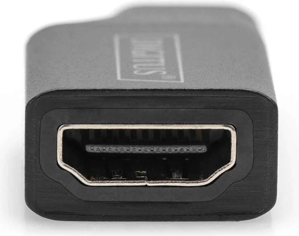 Adapter Digitus USB-C në HDMI, 4K, 5cm, zi - 5