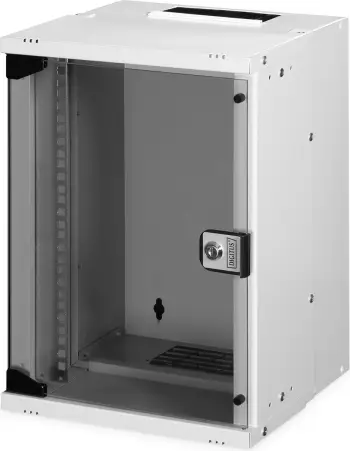 Kabinet rrjeti Digitus SOHO Pro 9U, montim në mur, 19", gri