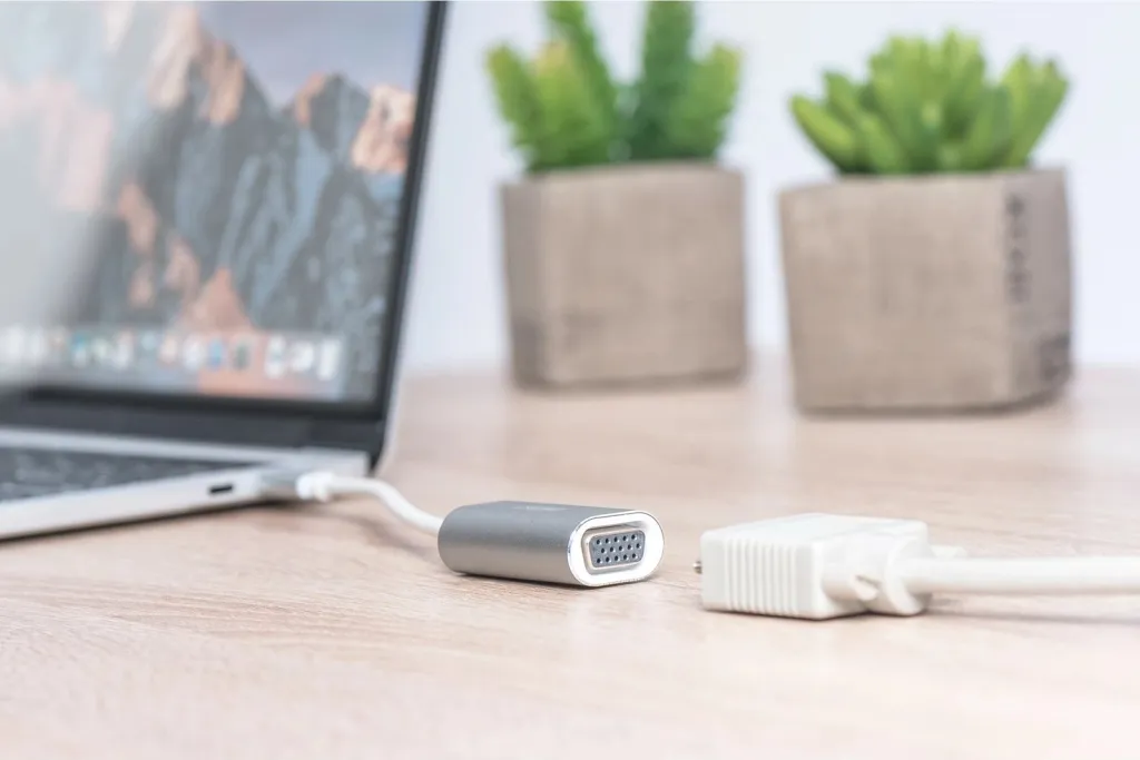 Adapter USB-C në VGA Digitus 20cm, i bardhë - 2