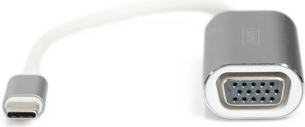 Adapter USB-C në VGA Digitus 20cm, i bardhë - 4