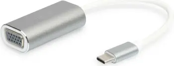 Adapter USB-C në VGA Digitus 20cm, i bardhë