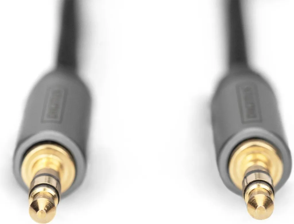 Kabllo audio Digitus DB-510110-018-S, Jack 3.5mm në Jack 3.5mm, 1.8m, e zezë - 2