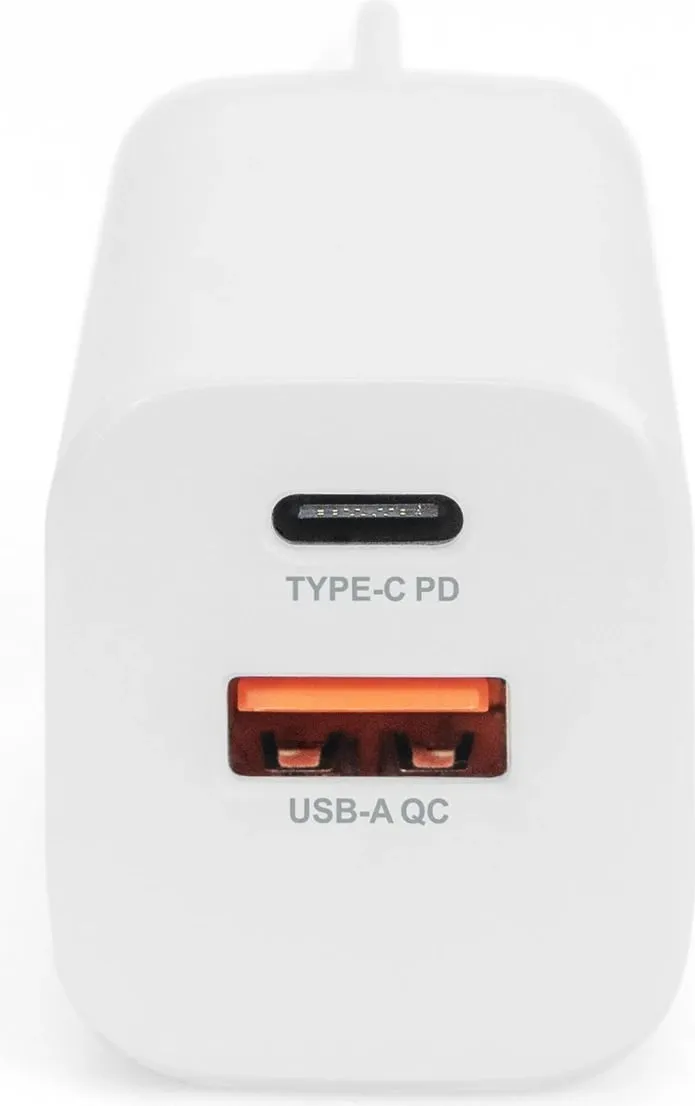 Karikues Digitus 1x USB-A 1x USB-C 30W, QC3.0, i bardhë - 5