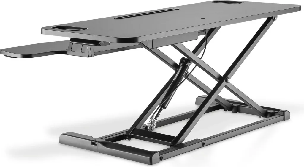 Platformë ergonomike tavoline Digitus DA-90380-1, 95x62cm, e rregullueshme në lartësi, e zezë - 3