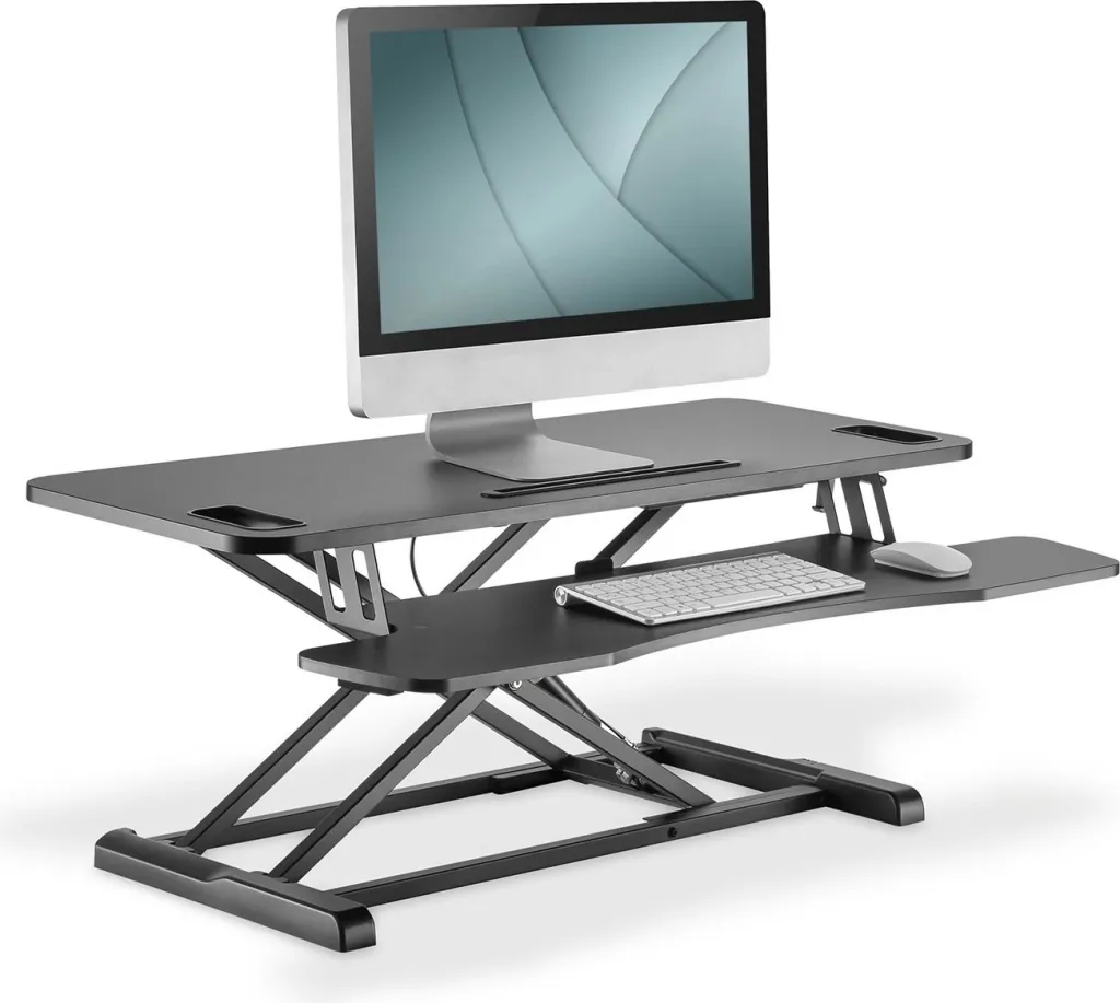 Platformë ergonomike tavoline Digitus DA-90380-1, 95x62cm, e rregullueshme në lartësi, e zezë - 4