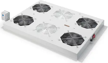 Njësi ventilimi tavani Digitus Unique, 4 ventilatorë, gri