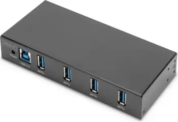USB hub Digitus industrial 4x USB 3.0, metal, zi