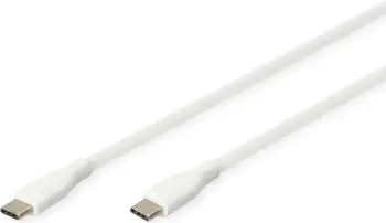 Kabllo Digitus USB-A & USB-C 2.0 (ST-ST) 0.5m, 60W, e bardhë