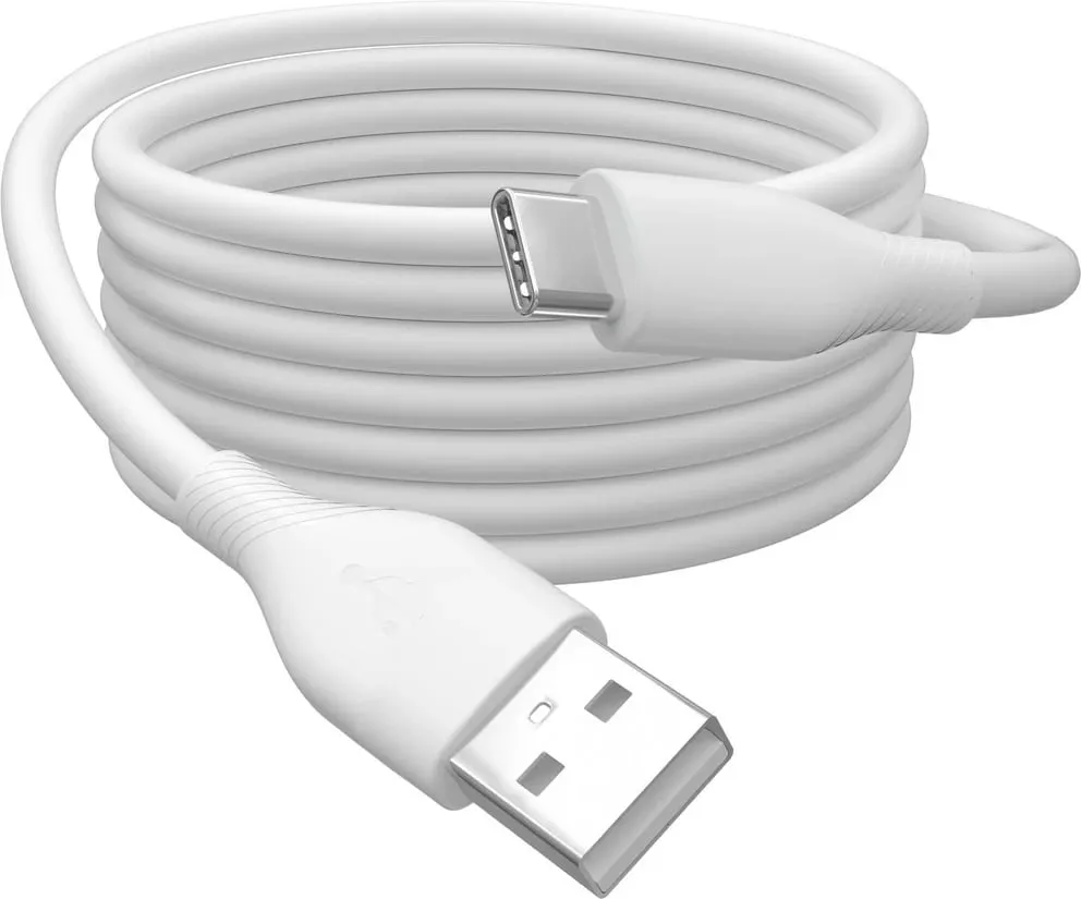 Kabllo Digitus USB-A & USB-C 2.0 (ST-ST) 1m, 60W, e bardhë - 6