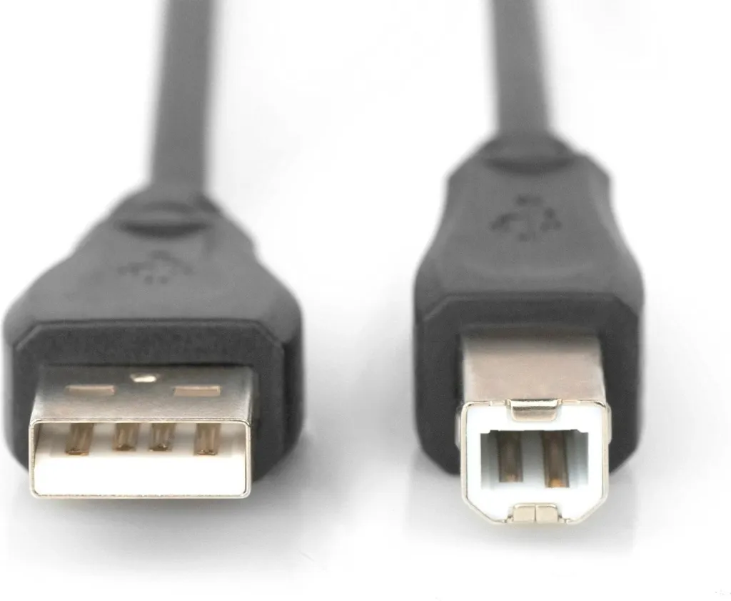 Kabëll USB 2.0 Digitus 5m, USB A në USB B, i zi - 2