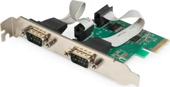 Kartë kontrolli Digitus PCIe COM, 2x RS-232, low profile