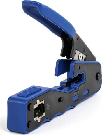 Presë për kabllo rrjeti Digitus X-ML-EZ-TOOL, profesionale, ergonomike, e zezë blu