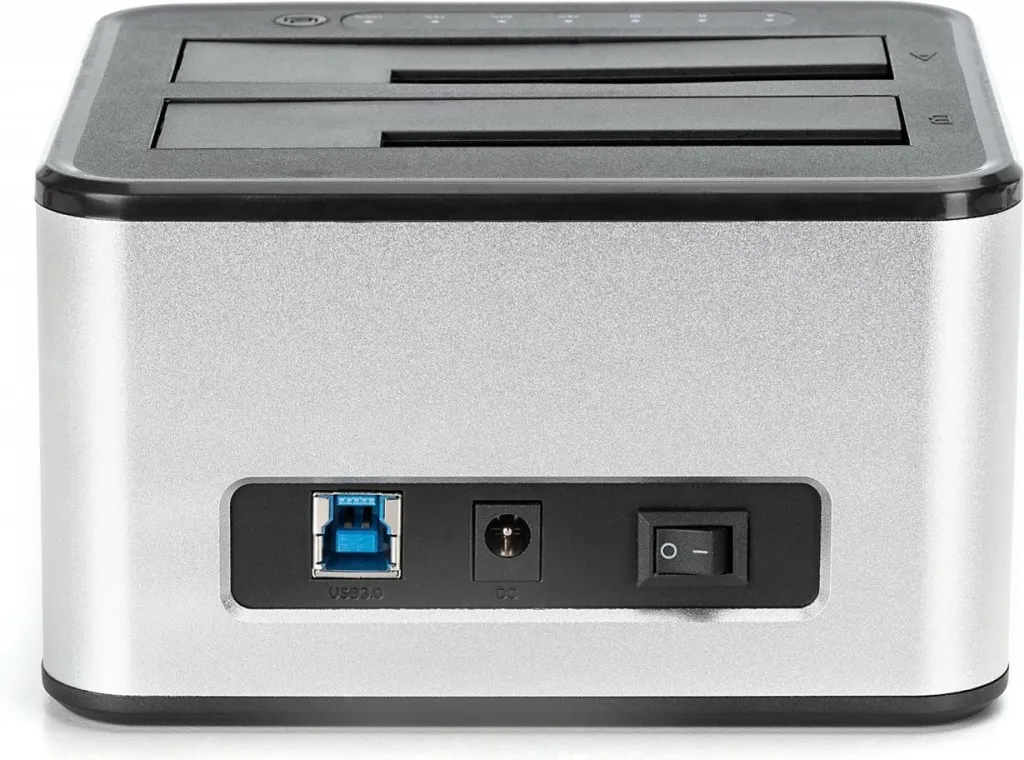Docking station Digitus USB 2x 2.5/3.5 SATA, zi/bardhë - 4