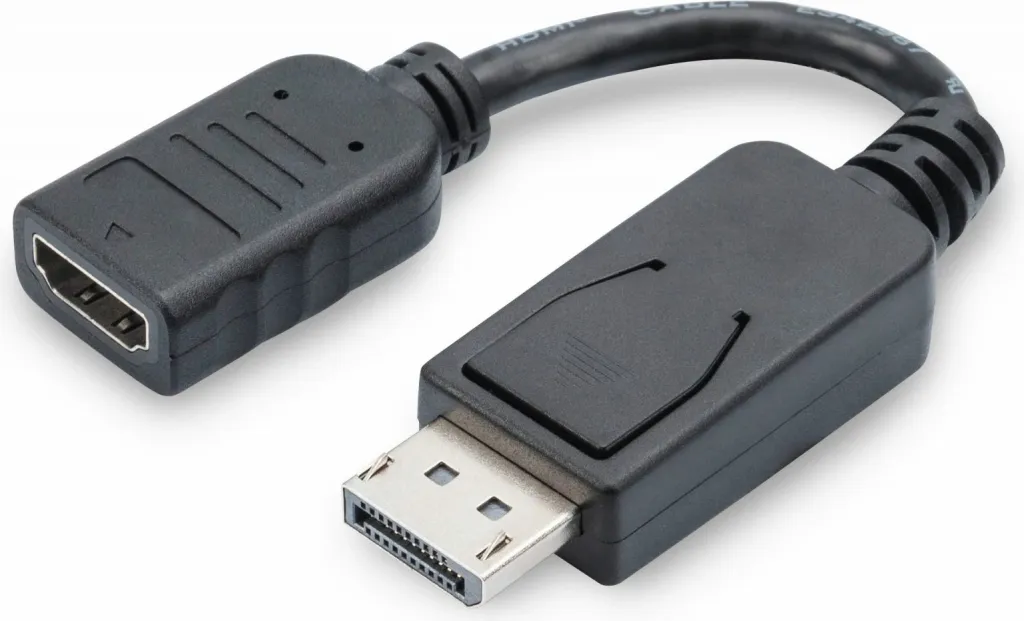 Përshtatës Digitus, DisplayPort - HDMI, M / F, 0.15m, i zi - 1