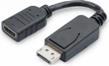 Përshtatës Digitus, DisplayPort - HDMI, M / F, 0.15m, i zi