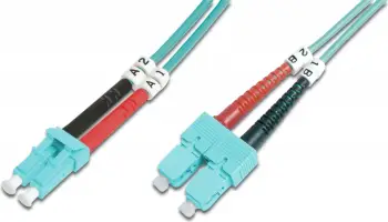 Kabllo optike Digitus DK-2532-05/3, LC/SC, OM3, 5m, e kaltër