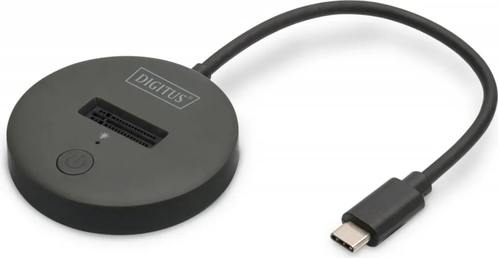 Dok USB-C për SSD Digitus NVMe/SATA, 4TB, e zezë - 1