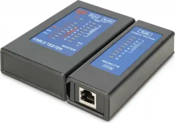 Testues kabllosh rrjeti Digitus, RJ45, për CAT5 CAT6 PoE, i zi