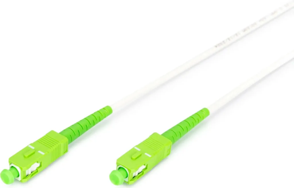 Kabllo optik Digitus LWL Patchkabel SCA-SCA 1m singlemode, gjelbër/bardhë - 1