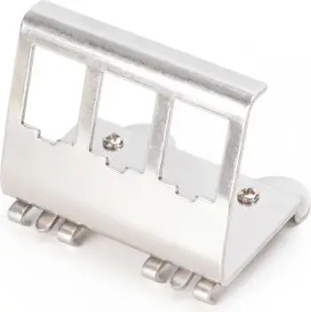 Adapter rrjeti Digitus Hutschienen për 3 Keystone, çelik inox, metallic