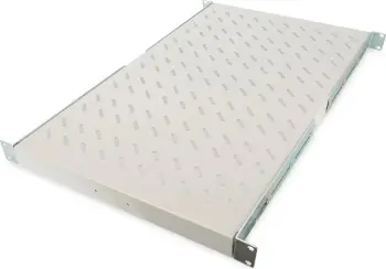 Raft metalik Digitus 1U 44x483x737mm, deri 100KG, gri