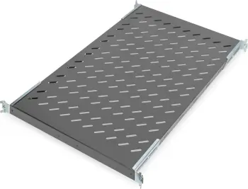 Raft kabineti Digitus 1U, 19 inç, deri 50kg, zi