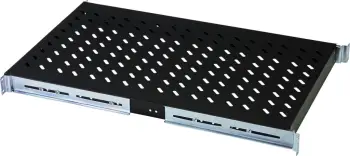 Raft rack Digitus 1U 44x483x737mm, deri 100KG, zi