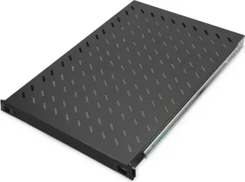 Raft rrëshqitës Digitus 1HE 30x48.3x72cm, 65kg, i zi