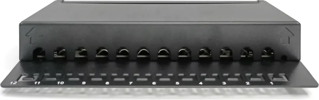 Patchpanel Digitus 12-portë Cat6A, i zi - 4