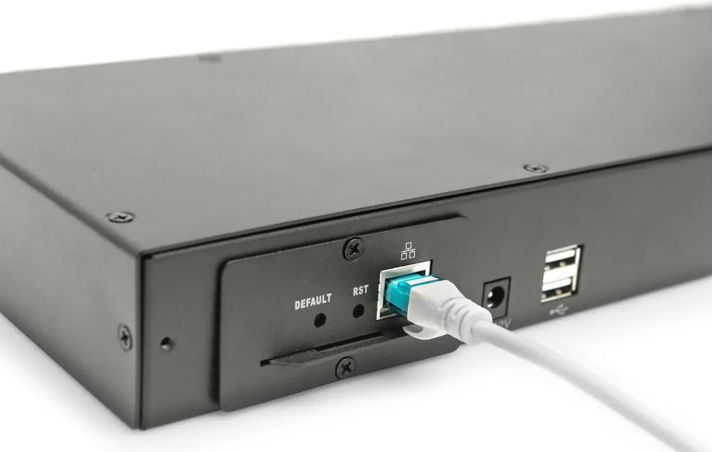 KVM switch Digitus modul 8-portësh Cat.5, i zi - 3
