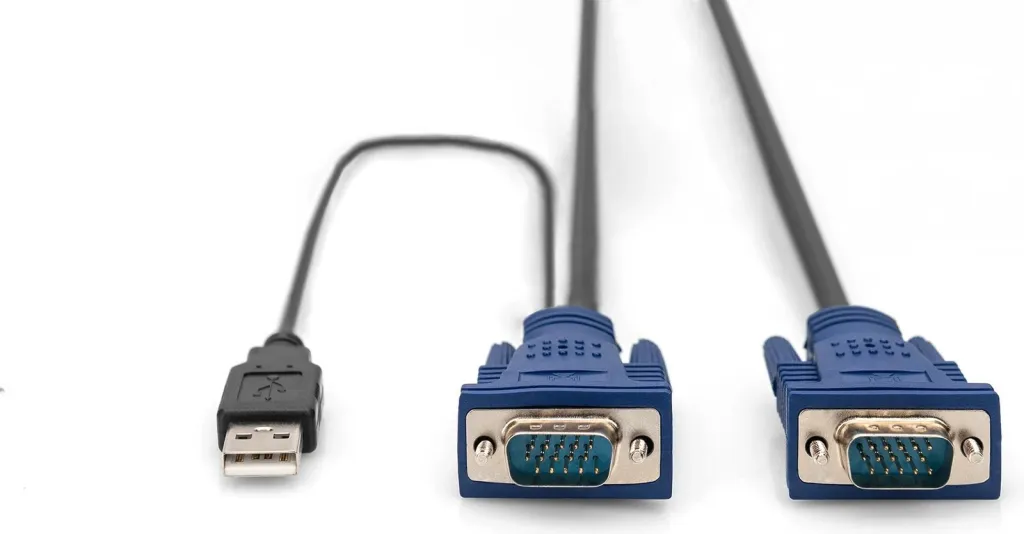 Kabllo KVM Digitus, 5 m, e zezë - 2