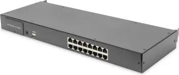KVM Switch Digitus 16-Port, Cat.5, për konsolë modulare, zi