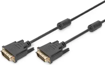 Kabllo Digitus DVI-D në DVI-D, 3m, e zezë