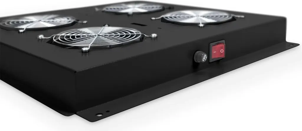 Njësi ventilimi Digitus për kasë rrjeti 19", 4 ventilatorë, e zezë - 2