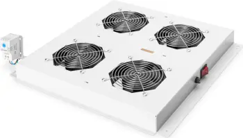Njësi ventilimi tavanore Digitus për kasë 19", 4 ventilatorë, gri