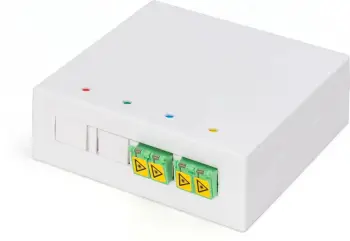 Kutí optike Digitus FTTH, 2x LC/APC DX, 4 porta, 80mm, e bardhë