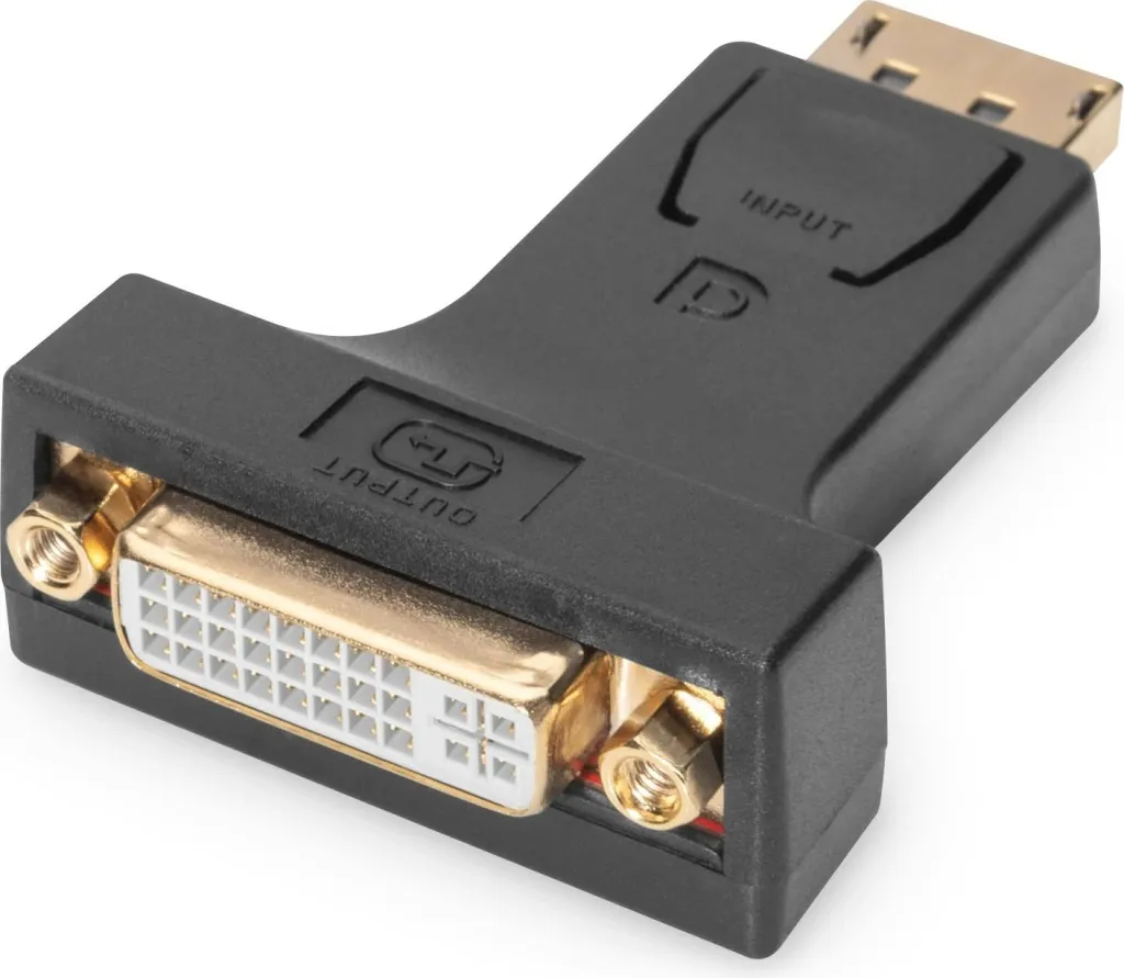 Adapter DisplayPort Digitus DP në DVI-I (24+5), i zi - 1