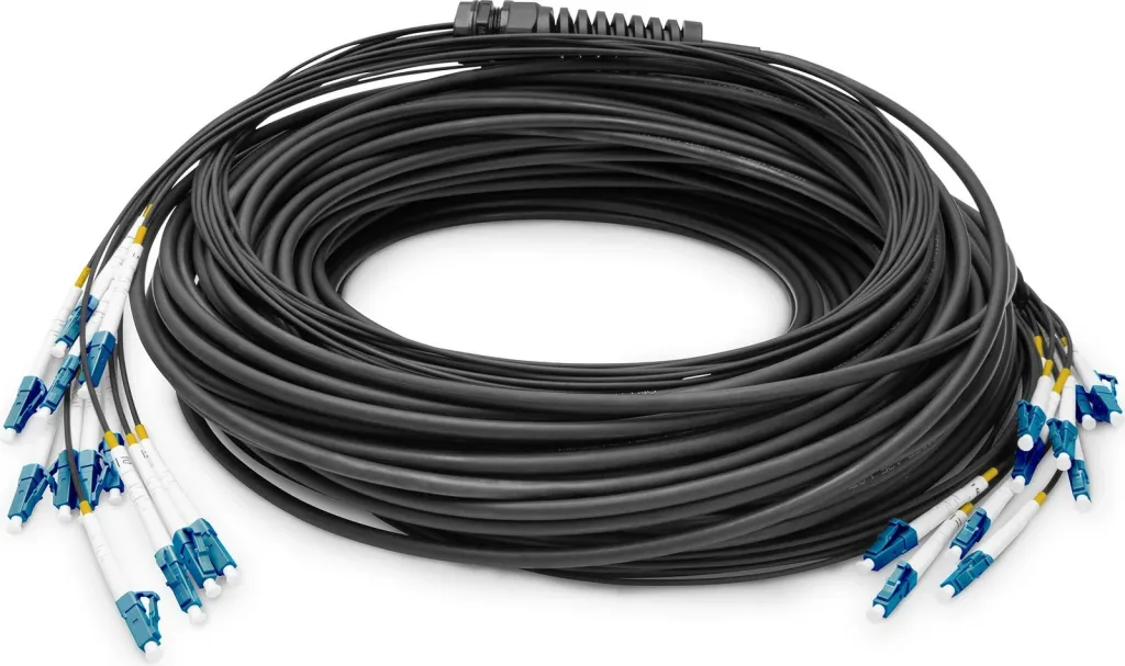 Kabllo optike Digitus LWL Patchkabel LC në UPC 50m OS2 12, e zezë - 1