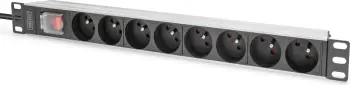 PDU Digitus 1U 8xCEE7/5, 230V/16A, zi