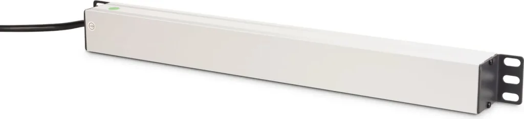Prizë rack Digitus 8-porte 19 inch, 2m, alumini, e zezë - 2