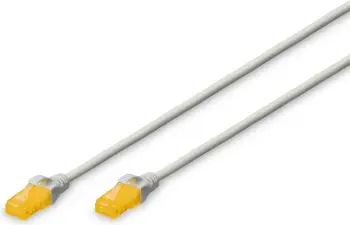 Kabllo rrjeti Digitus CAT 6 U UTP Slim Patch Cord, 2m, LSZH, gri