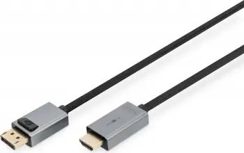 Kabëll adapter DisplayPort në HDMI Digitus, 3m, 4K, i zi