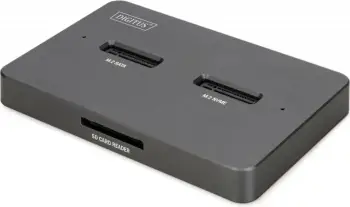 Doking stacion Digitus DA-71142, M.2 NVMe dhe M.2 SATA, USB C, gri